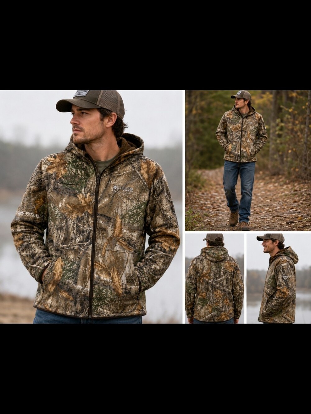 Columbia Realtree EDGE Camo Performance Fleece Jacket - Brown/Green